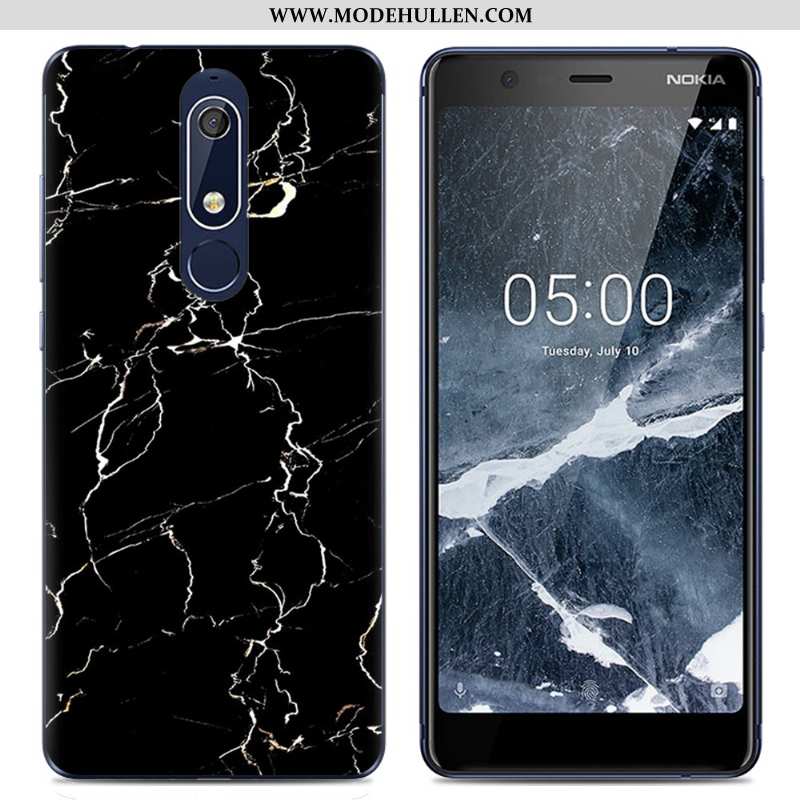 Hülle Nokia 5.1 Karikatur Trend Kreativ Rosa Handy Schutz Weiche