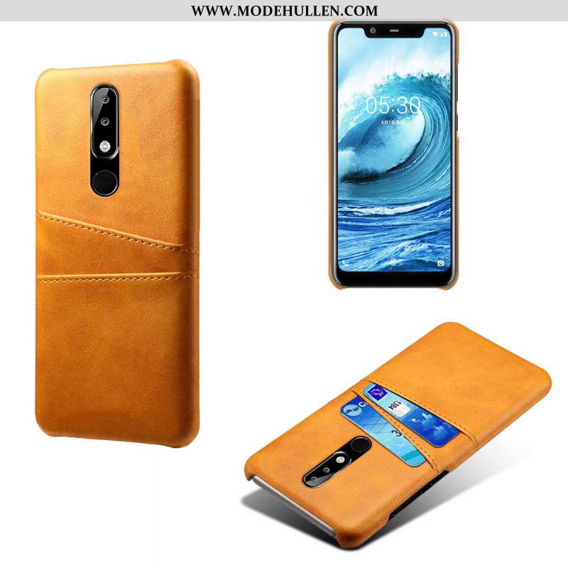 Hülle Nokia 5.1 Plus Schutz Leder Anti-sturz Rosa Case Handy