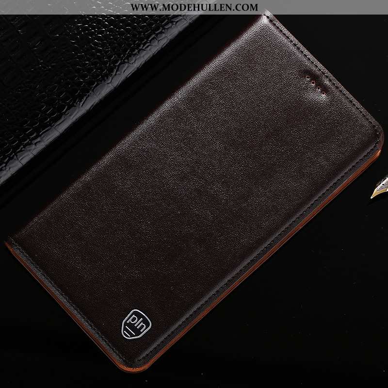 Hülle Nokia 5.1 Plus Schutz Lederhülle Handy Gelb Case Gelbe
