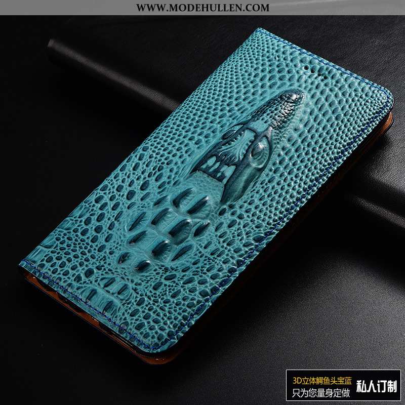 Hülle Nokia 5.1 Schutz Lederhülle Handy Blau Case