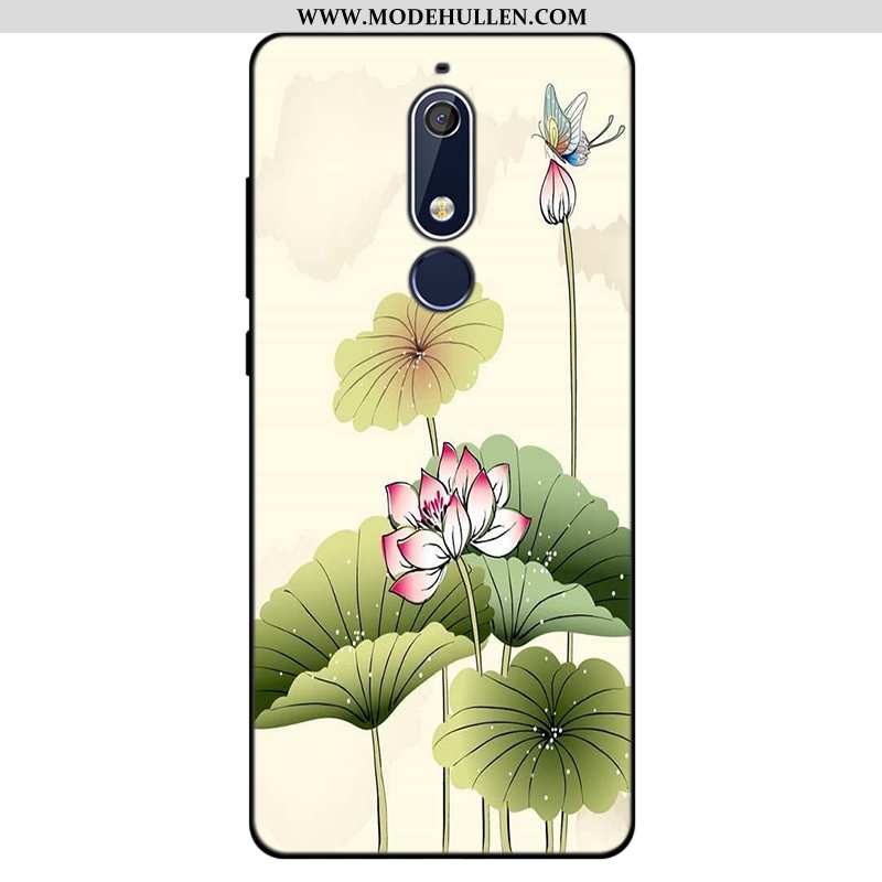 Hülle Nokia 5.1 Silikon Weiche Anti-sturz Mini Frisch Rosa