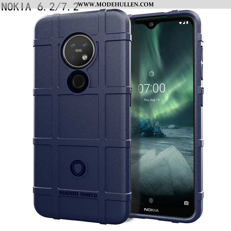 Hülle Nokia 6.2 Silikon Schutz Trend Handy Neu Anti-sturz An Bord Schwarz