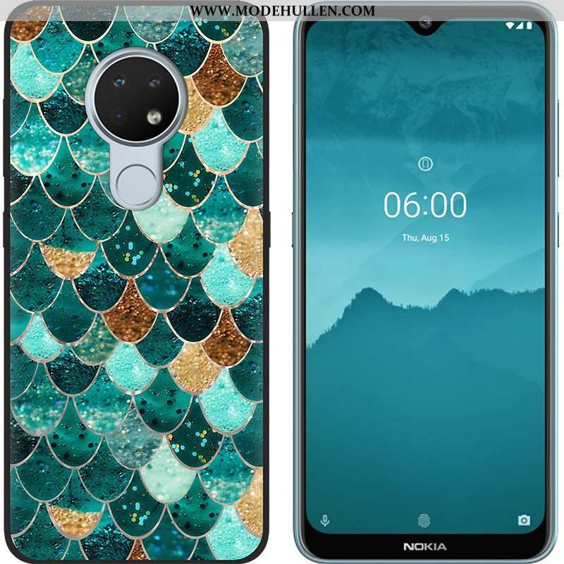 Hülle Nokia 6.2 Trend Weiche Kreativ Schwarz Grün Schlussverkauf