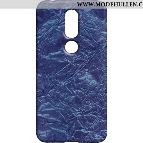 Hülle Nokia 7.1 Nubuck Retro Case Wind Schwer Handy Braun