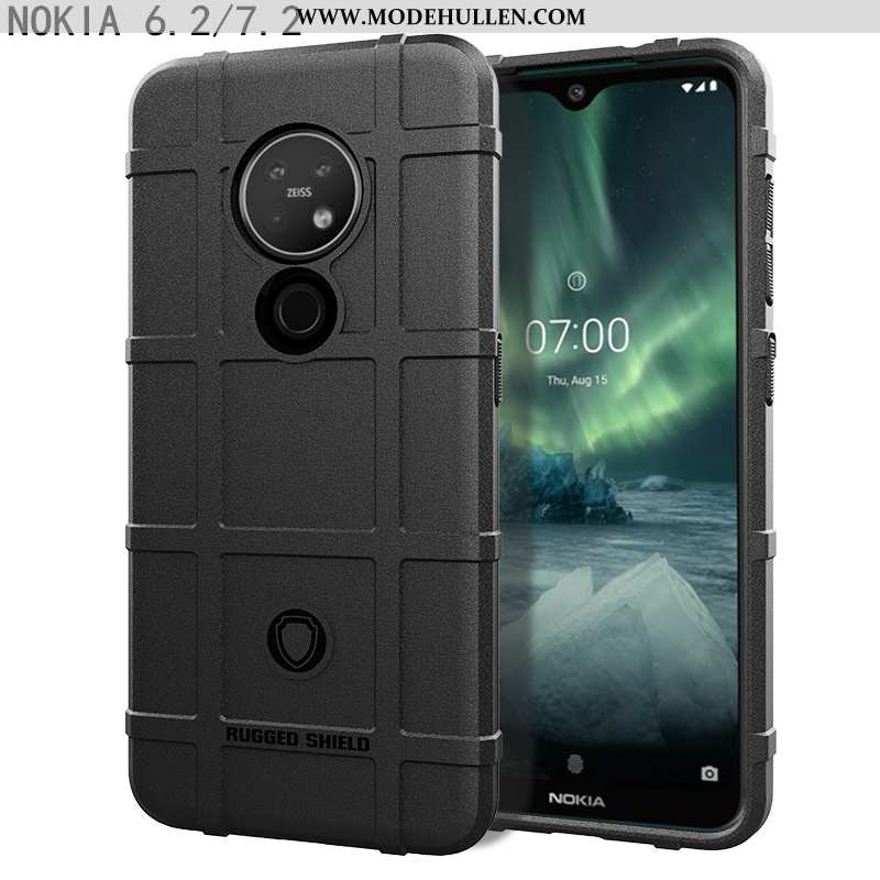 Hülle Nokia 7.2 Silikon Schutz Case Neu Grau Trend Weiche