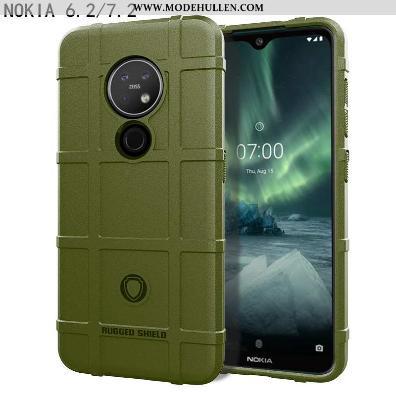 Hülle Nokia 7.2 Silikon Schutz Case Neu Grau Trend Weiche