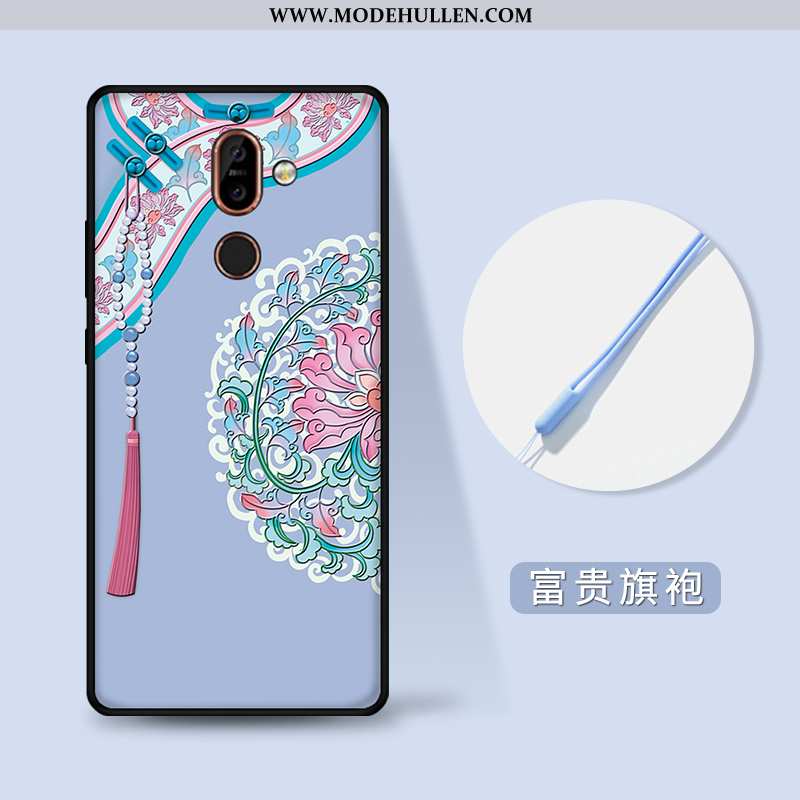 Hülle Nokia 7 Plus Trend Weiche Persönlichkeit Chinesische Art Alles Inklusive Wind Rote