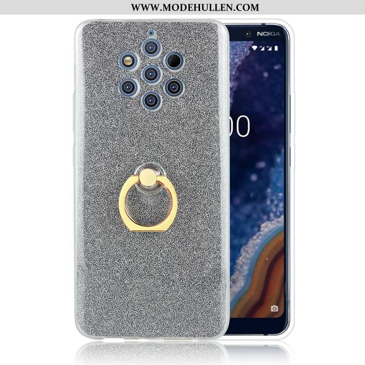 Hülle Nokia 9 Pureview Gelb Ring Pulver Handy Case Gelbe