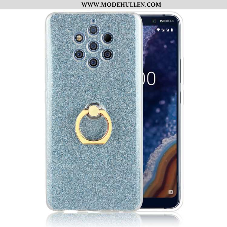 Hülle Nokia 9 Pureview Gelb Ring Pulver Handy Case Gelbe