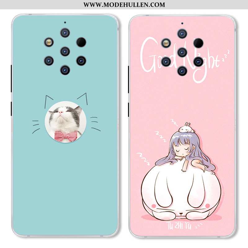 Hülle Nokia 9 Pureview Karikatur Schutz Anti-sturz Handy Kreativ Case Rosa