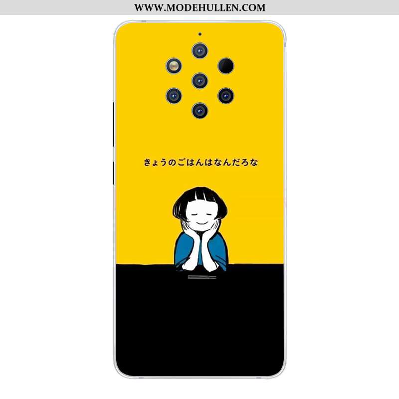 Hülle Nokia 9 Pureview Karikatur Schutz Anti-sturz Handy Kreativ Case Rosa