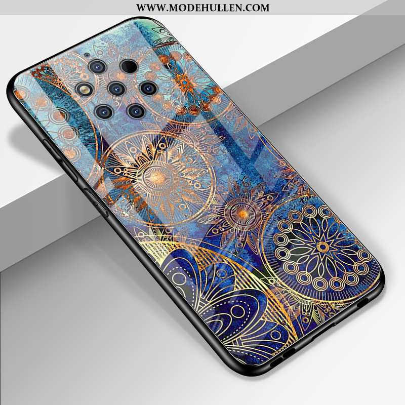 Hülle Nokia 9 Pureview Schutz Glas Case Silikon Angepasst Anti-sturz Schwer Schwarz