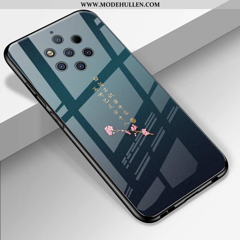 Hülle Nokia 9 Pureview Schutz Glas Case Silikon Angepasst Anti-sturz Schwer Schwarz