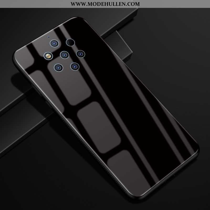 Hülle Nokia 9 Pureview Schutz Glas Handy Lila Anti-sturz Case Farbverlauf