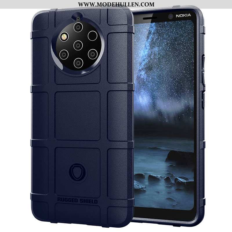 Hülle Nokia 9 Pureview Schutz Magnetismus Handy Pu Anti-sturz Case Army Grün