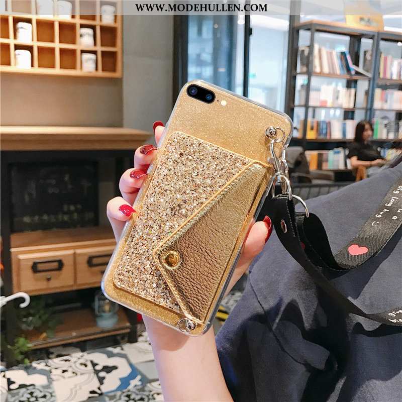 Hülle Oneplus 5 Schutz Geldbörse Handy Case Gold