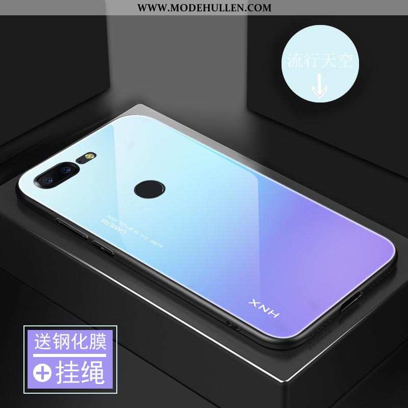 Hülle Oneplus 5t Schutz Glas Case Persönlichkeit Silikon Grün Spiegel