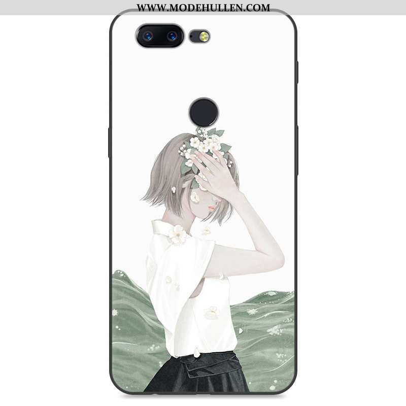 Hülle Oneplus 5t Schutz Weiche Frisch Weiß Case Handy Weiße