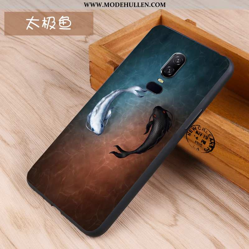 Hülle Oneplus 6 Trend Weiche Nubuck Alles Inklusive Case Silikon Handy Weiße