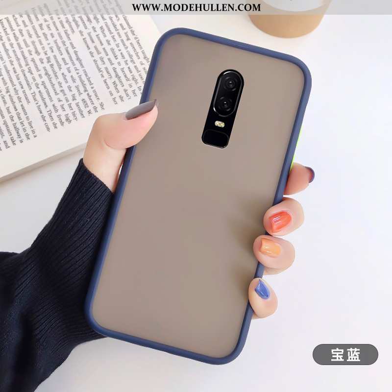 Hülle Oneplus 6 Weiche Silikon Alles Inklusive Trend Persönlichkeit Liebhaber Case Blau