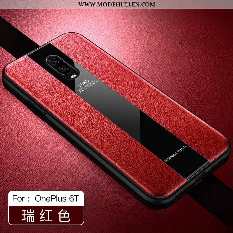 Hülle Oneplus 6t Dünne Silikon Weiche Case Super Neu Netto Rot Schwarz