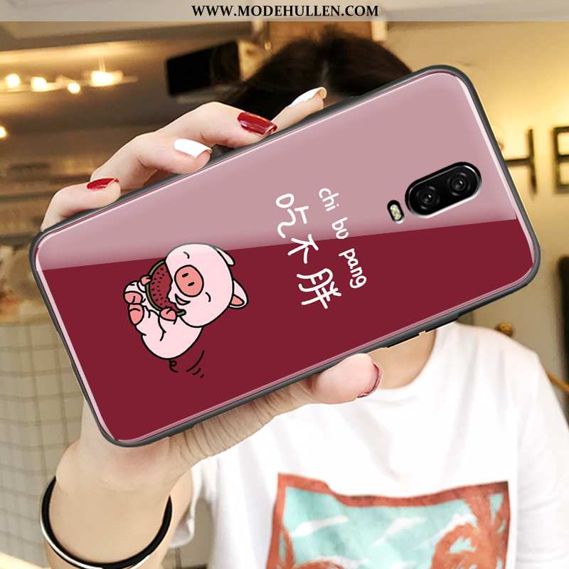 Hülle Oneplus 6t Super Weiche Silikon Persönlichkeit Nette Netto Rot Karikatur Blau