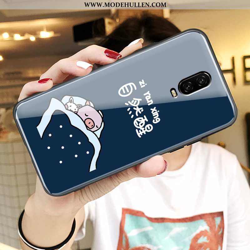 Hülle Oneplus 6t Super Weiche Silikon Persönlichkeit Nette Netto Rot Karikatur Blau