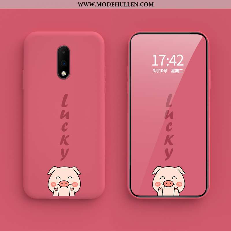 Hülle Oneplus 7 Nette Trend Neu Mini Karikatur Frisch Anti-sturz Rosa