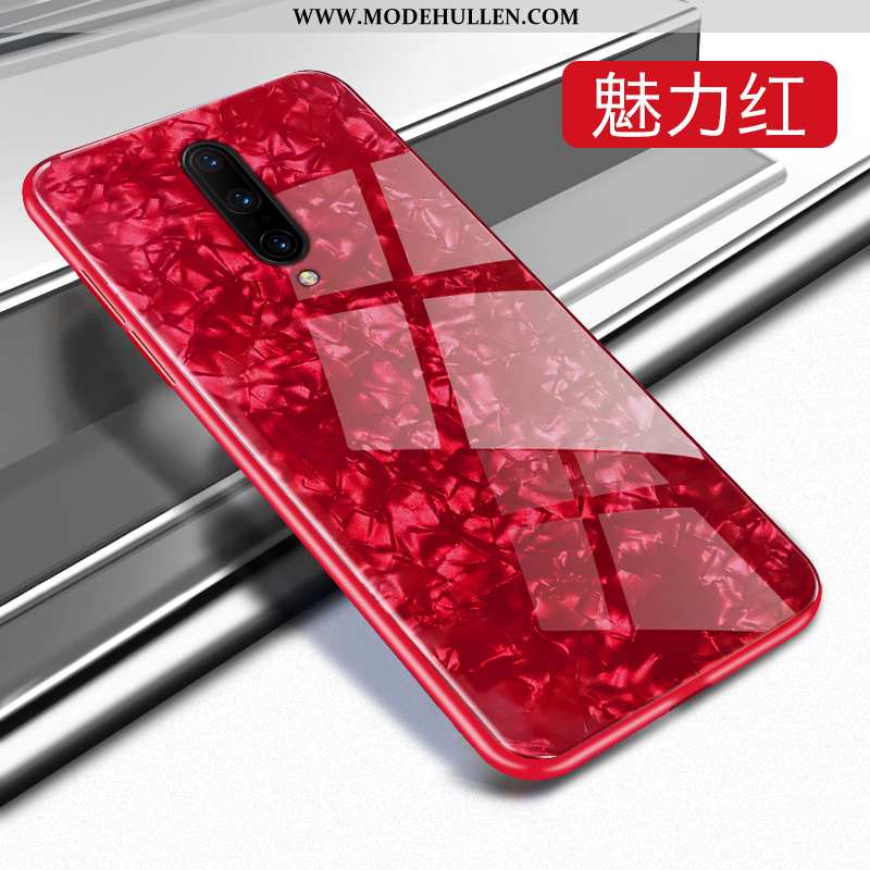 Hülle Oneplus 7 Pro Mode Persönlichkeit Glas Nette Trend Case Kreativ Rosa