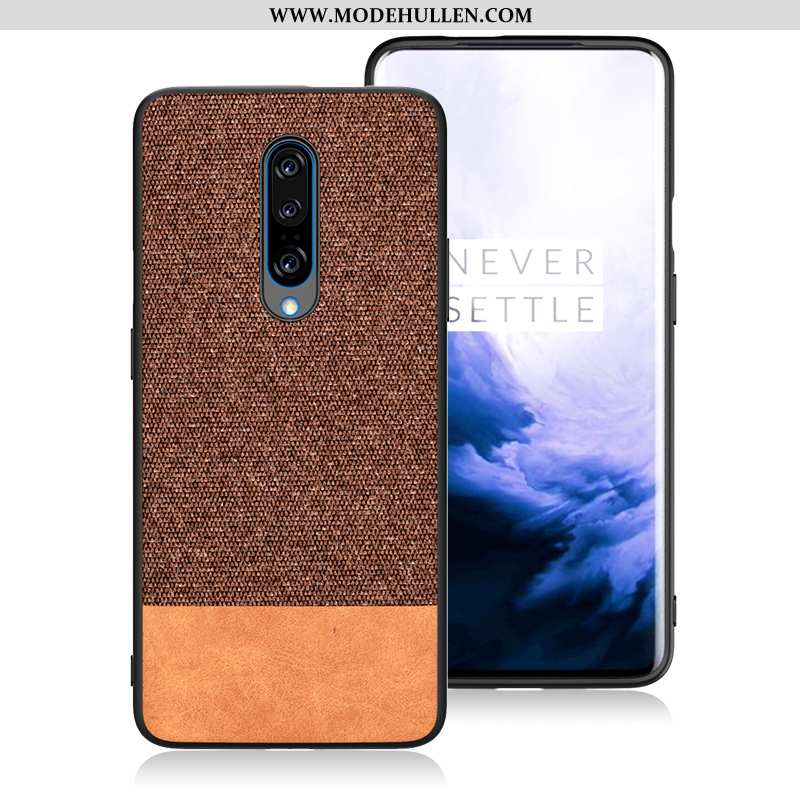 Hülle Oneplus 7 Pro Muster Trend Silikon Case Rot Schutz Super Rote