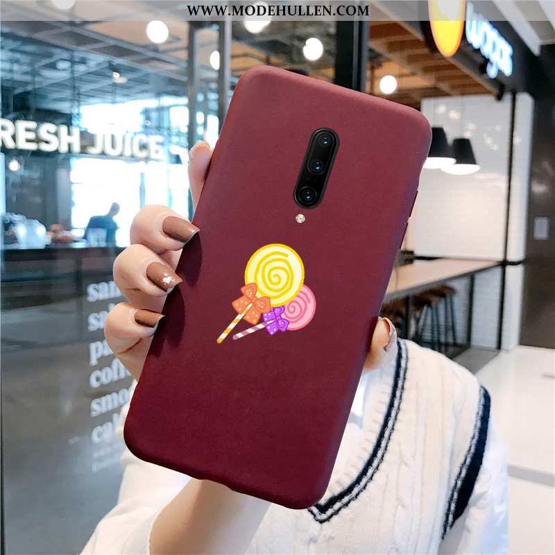 Hülle Oneplus 7 Pro Schutz Nubuck Anti-sturz Kreativ Case Nette Schwarz