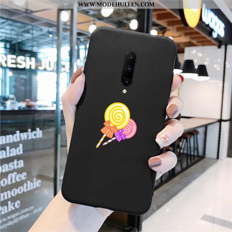 Hülle Oneplus 7 Pro Schutz Nubuck Anti-sturz Kreativ Case Nette Schwarz