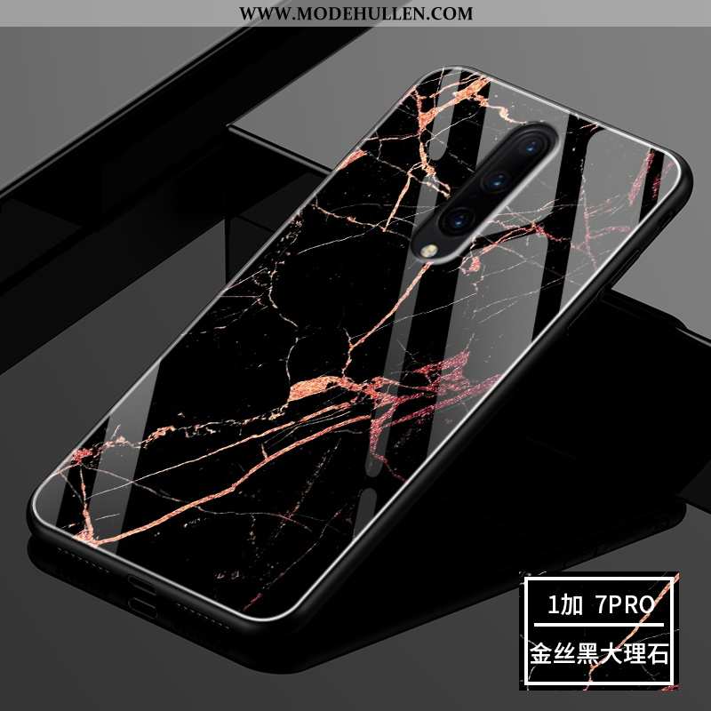 Hülle Oneplus 7 Pro Silikon Schutz Handy Glas Grün Schwer Case