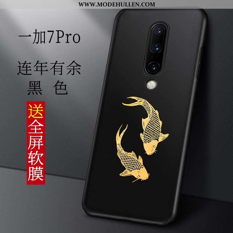 Hülle Oneplus 7 Pro Super Dünne Schutz Wind Chinesische Art Trend Rote