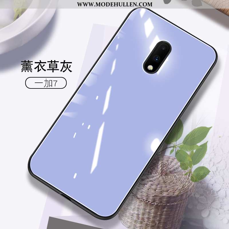 Hülle Oneplus 7 Schutz Glas Trend Case Alles Inklusive Grün