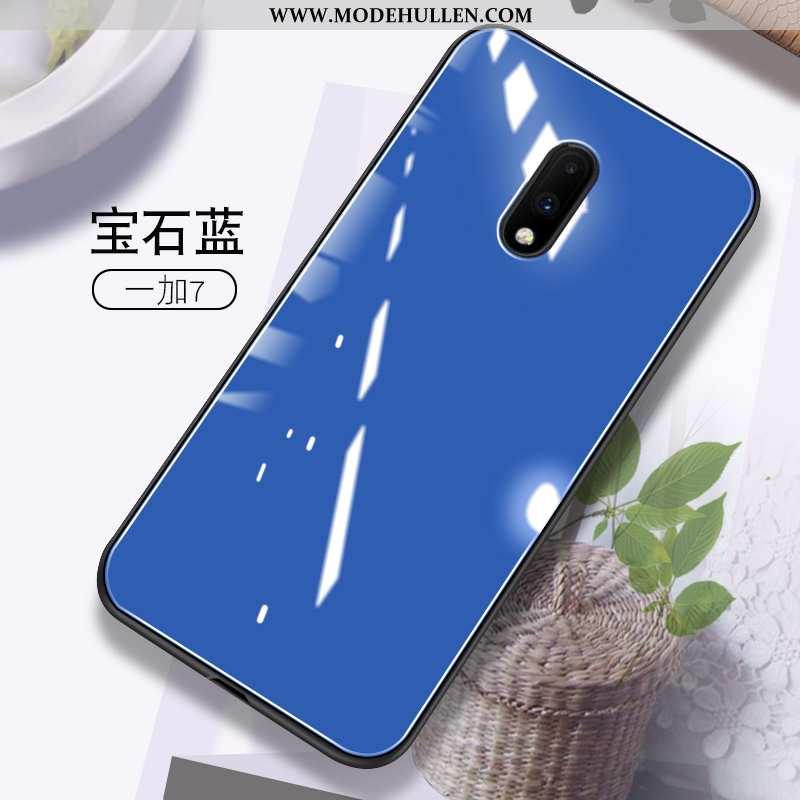 Hülle Oneplus 7 Schutz Glas Trend Case Alles Inklusive Grün