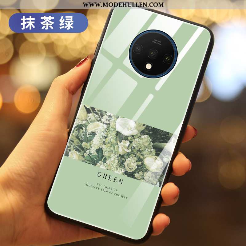 Hülle Oneplus 7t Dünne Silikon Case High-end Blumen Alles Inklusive Super Lila