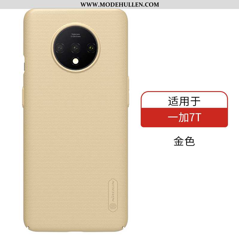 Hülle Oneplus 7t Muster Schutz Gold Handy Case Neu Rutschfest