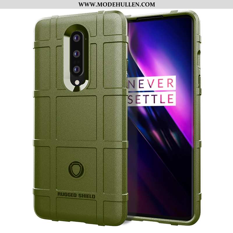 Hülle Oneplus 8 Kreativ Trend Schutz Silikon Netto Rot Case Army Grün