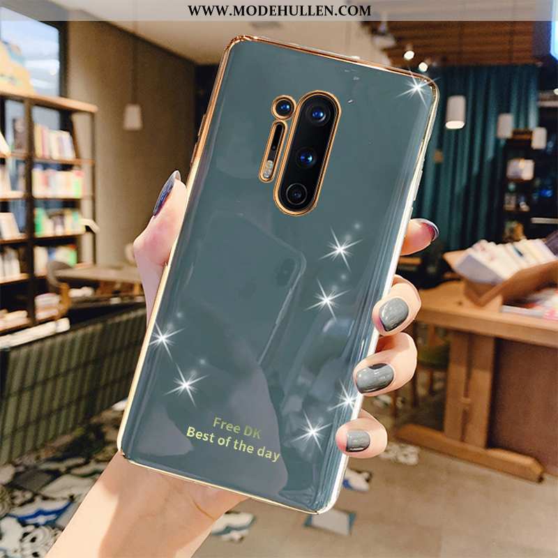 Hülle Oneplus 8 Pro Luxus Kreativ Weiche Grau High-end Business Case Grün