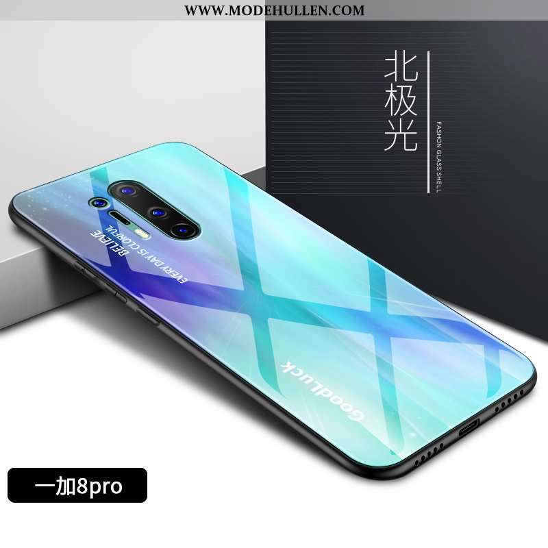 Hülle Oneplus 8 Pro Schutz Glas Handy Trend Einfassung Gemalt Bunte