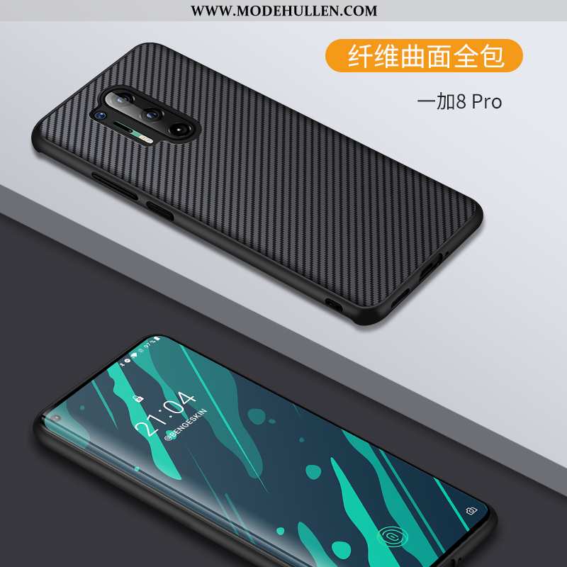 Hülle Oneplus 8 Pro Schutz Transparent Chinesische Art Kreativ Schwarz Leder Case