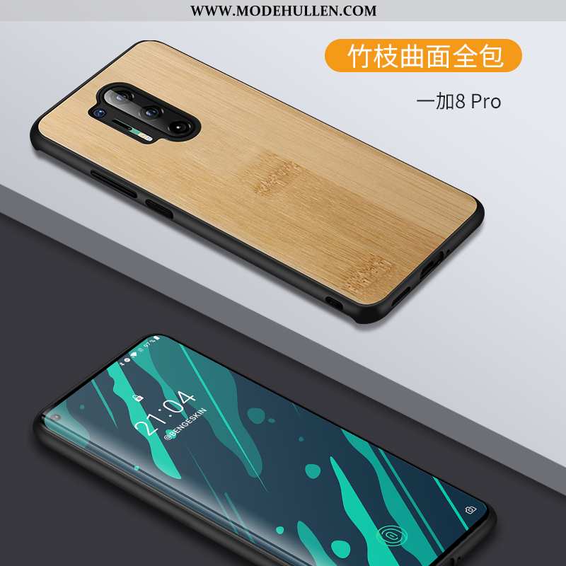 Hülle Oneplus 8 Pro Schutz Transparent Chinesische Art Kreativ Schwarz Leder Case