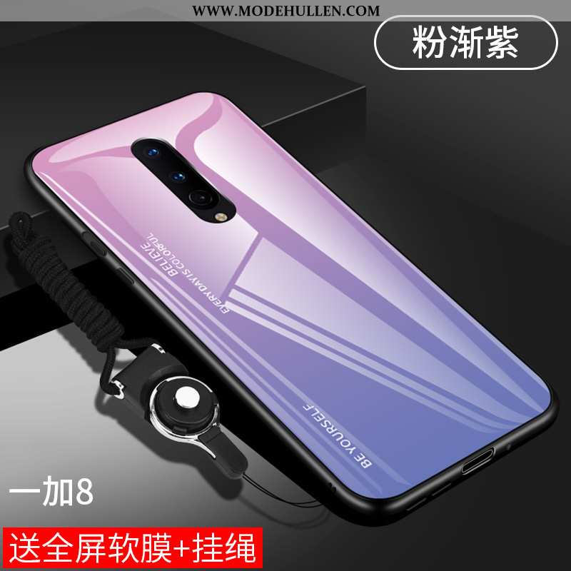 Hülle Oneplus 8 Super Weiche Dünne Handy Case Glas Alles Inklusive Grün