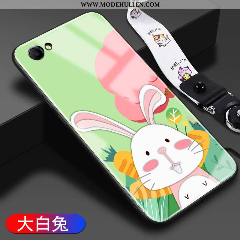 Hülle Oppo A3 Glas Mode Kreativ Handy Karikatur Schutz Hintere Abdeckung Gelbe