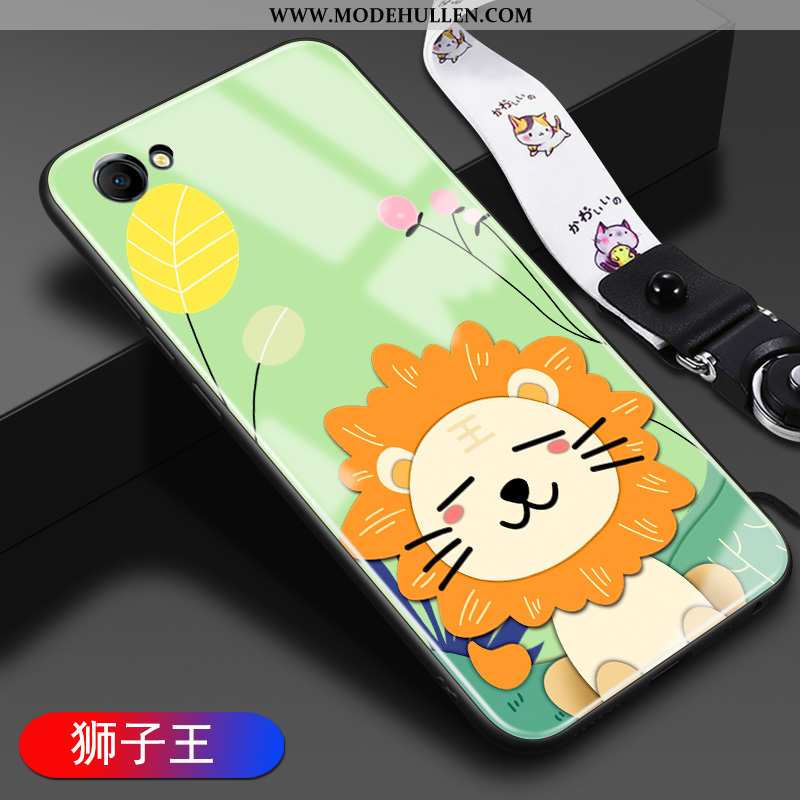 Hülle Oppo A3 Glas Mode Kreativ Handy Karikatur Schutz Hintere Abdeckung Gelbe