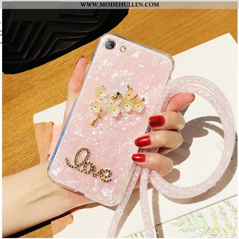 Hülle Oppo A3 Hängende Verzierungen Trend Strasssteinen Schutz Handy Case Silber