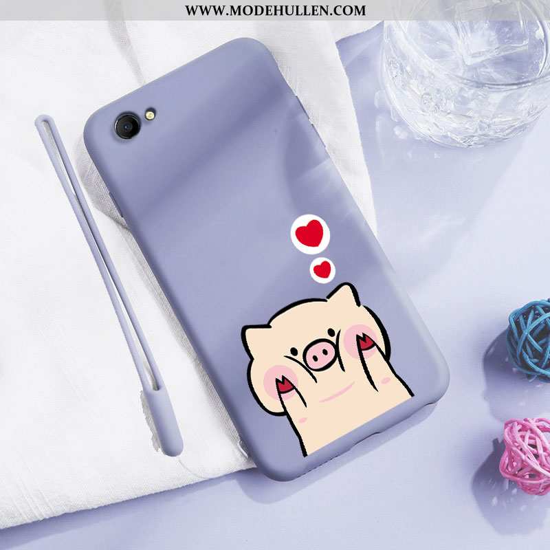 Hülle Oppo A3 Mode Persönlichkeit Karikatur Trend Handy Case Mini Blau