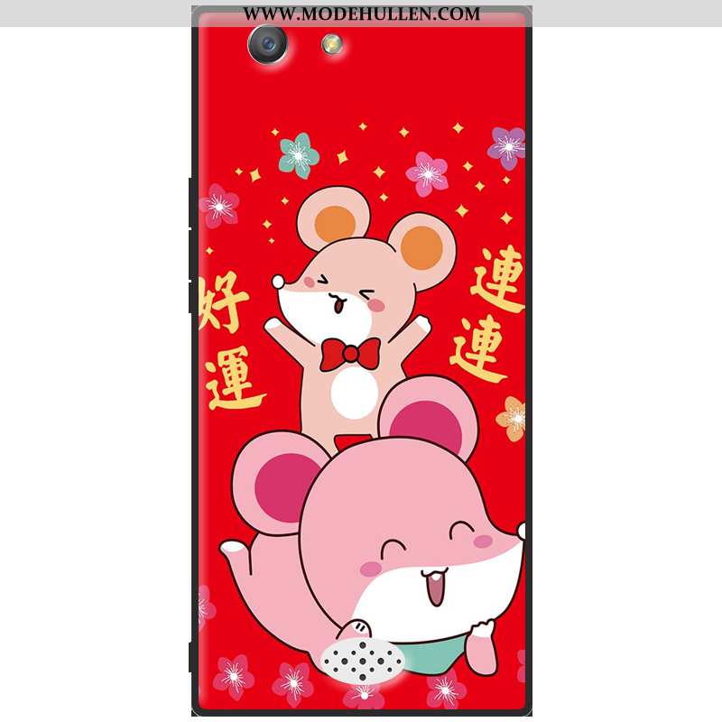 Hülle Oppo A31 Schutz Karikatur Rot Handy Weiche Neu Rote