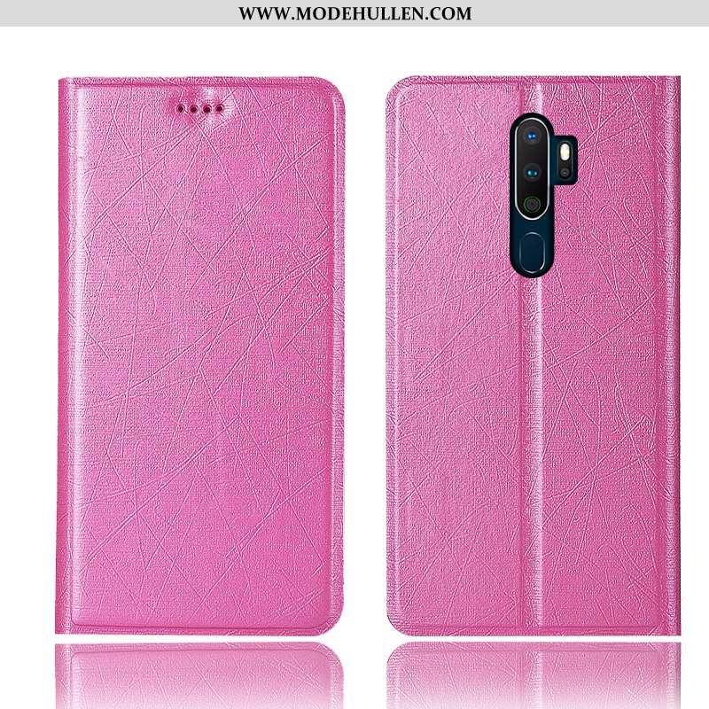 Hülle Oppo A5 2020 Lederhülle Schutz Anti-sturz Gold Alles Inklusive Handy